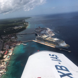 Fly From Cancun To Cozumel + El Cielo Snorkeling Tour
